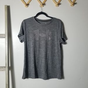 UNDER ARMOUR WOMEN'S LOOSE HEATGEAR GRAY SHIRT SIZE LARGE